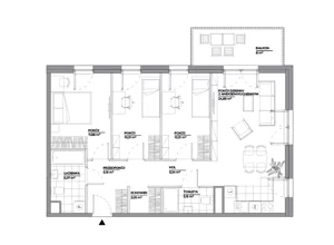 4 pokoje, mieszkanie 78,09 m², piętro 2, oferta nr A/138, Architektów, Wrocław, Al. Architektów 22-30