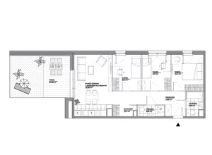 4 pokoje, mieszkanie 67,51 m², piętro 6, oferta nr B1/77, Architektów, Wrocław, Al. Architektów 22-30