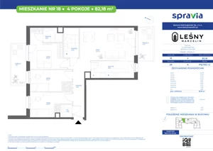 4 pokoje, mieszkanie 82,18 m², piętro 2, oferta nr 28/18, Leśny Marcelin, Poznań, Grunwald, Junikowo, ul. Jeleniogórska