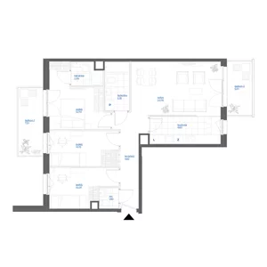 4 pokoje, mieszkanie 82,18 m², piętro 2, oferta nr 28/18, Leśny Marcelin, Poznań, Grunwald, Junikowo, ul. Jeleniogórska
