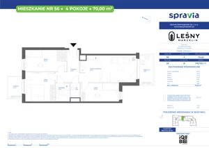4 pokoje, mieszkanie 70,00 m², piętro 1, oferta nr 28/56, Leśny Marcelin, Poznań, Grunwald, Junikowo, ul. Jeleniogórska