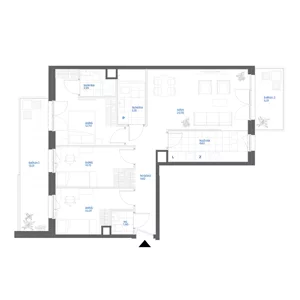 4 pokoje, mieszkanie 82,18 m², piętro 1, oferta nr 28/9, Leśny Marcelin, Poznań, Grunwald, Junikowo, ul. Jeleniogórska