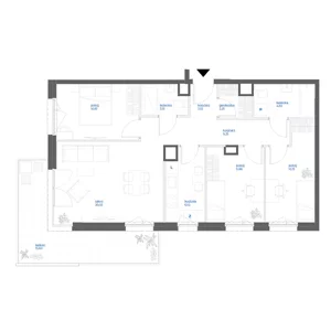 4 pokoje, mieszkanie 78,94 m², piętro 3, oferta nr 28A/128, Leśny Marcelin, Poznań, Grunwald, Junikowo, ul. Jeleniogórska