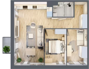 3 pokoje, mieszkanie 58,48 m², piętro 2, oferta nr 30A/29, Osiedle Dolina Prądnika, Kraków, Prądnik Biały, ul. Glogera 30 i 30 A