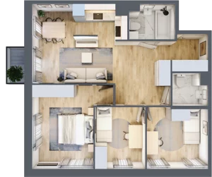 4 pokoje, mieszkanie 68,78 m², piętro 3, oferta nr 30A/42, Osiedle Dolina Prądnika, Kraków, Prądnik Biały, ul. Glogera 30 i 30 A