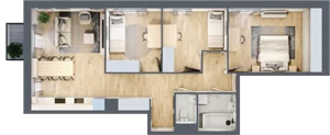 4 pokoje, mieszkanie 73,03 m², piętro 3, oferta nr 30A/48, Osiedle Dolina Prądnika, Kraków, Prądnik Biały, ul. Glogera 30 i 30 A