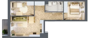 3 pokoje, apartament 49,29 m², piętro 1, oferta nr 24/7, Ogrody Nałkowskiej, Poznań, Ogrody, ul. Nałkowskiej 24, 26