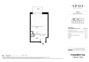 1 pokój, apartament 27,85 m², piętro 2, oferta nr B.2.9, SPOT, Sopot, Świemirowo, ul. Aleja Niepodległości 635/637