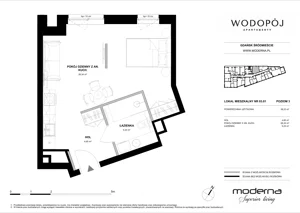 1 pokój, mieszkanie 38,23 m², piętro 3, oferta nr 03.01, WODOPÓJ, Gdańsk, Śródmieście, ul. Wodopój 5 