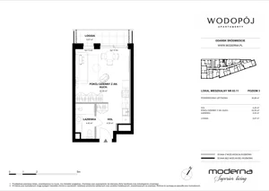 1 pokój, mieszkanie 30,88 m², piętro 3, oferta nr 03.11, WODOPÓJ, Gdańsk, Śródmieście, ul. Wodopój 5 