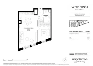 2 pokoje, mieszkanie 55,14 m², piętro 5, oferta nr 05.05, WODOPÓJ, Gdańsk, Śródmieście, ul. Wodopój 5 