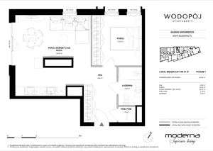 2 pokoje, apartament 52,83 m², piętro 7, oferta nr 07.07, WODOPÓJ, Gdańsk, Śródmieście, ul. Wodopój 5 