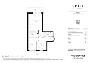 3 pokoje, apartament 67,34 m², parter, oferta nr D.0.2, SPOT, Sopot, Świemirowo, ul. Aleja Niepodległości 635/637