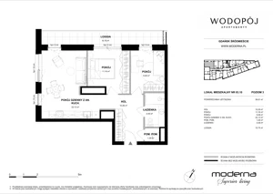 3 pokoje, mieszkanie 58,81 m², piętro 3, oferta nr 03.10, WODOPÓJ, Gdańsk, Śródmieście, ul. Wodopój 5 