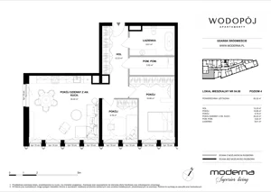 3 pokoje, mieszkanie 83,32 m², piętro 4, oferta nr 04.08, WODOPÓJ, Gdańsk, Śródmieście, ul. Wodopój 5 