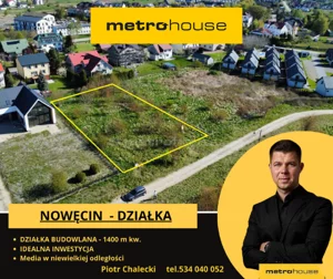 Działka 1 400,00 m², Nowęcin, Akacjowa, Sprzedaż