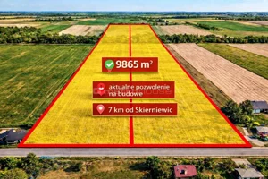 Działka 9 865,00 m², Budy Trzcińskie, Sprzedaż