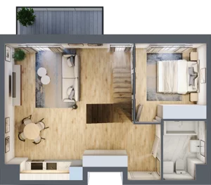 2 pokoje, mieszkanie 50,87 m², piętro 4, oferta nr D163, Osiedle Witaj etap II, Poznań, Naramowice, Naramowice, ul. Bielicowa