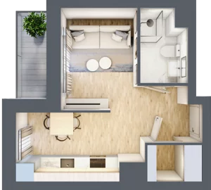 1 pokój, mieszkanie 27,80 m², parter, oferta nr L189, Osiedle Witaj etap II, Poznań, Naramowice, Naramowice, ul. Bielicowa