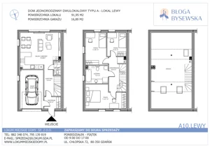 Dom 108,84 m², oferta nr A10.LEWY, Błoga Bysewska etap II, Gdańsk, Kokoszki, ul. Geologów 
