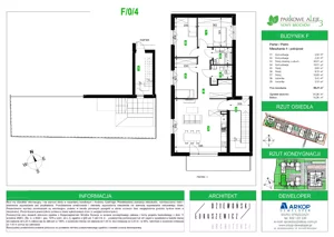 4 pokoje, mieszkanie 86,21 m², piętro 1, oferta nr F.04, Osiedle Parkowe Aleje etap III, Wrocław, Brochów, Krzyki, ul. Syryjska