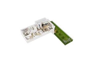 4 pokoje, mieszkanie 86,21 m², piętro 1, oferta nr F.04, Osiedle Parkowe Aleje etap III, Wrocław, Brochów, Krzyki, ul. Syryjska