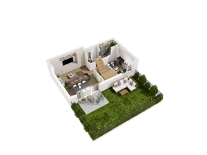4 pokoje, mieszkanie 83,11 m², parter, oferta nr G.02, Osiedle Parkowe Aleje etap III, Wrocław, Brochów, Krzyki, ul. Syryjska