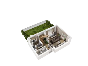 4 pokoje, mieszkanie 83,11 m², parter, oferta nr G.02, Osiedle Parkowe Aleje etap III, Wrocław, Brochów, Krzyki, ul. Syryjska