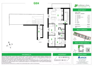 4 pokoje, mieszkanie 86,24 m², piętro 1, oferta nr G.04, Osiedle Parkowe Aleje etap III, Wrocław, Brochów, Krzyki, ul. Syryjska