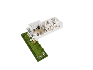 4 pokoje, mieszkanie 86,24 m², piętro 1, oferta nr G.04, Osiedle Parkowe Aleje etap III, Wrocław, Brochów, Krzyki, ul. Syryjska