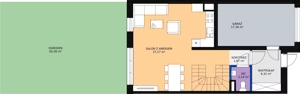 5 pokoi, mieszkanie 112,63 m², parter, oferta nr C29B, Osiedle CONTIGO, Wrocław, Psie Pole-Zawidawie, Zakrzów, ul. Siedzikówny