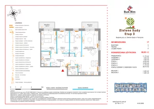 3 pokoje, mieszkanie 80,65 m², piętro 1, oferta nr 17, Zielone Sady III, Tarczyn, ul. Zielone Sady 11
