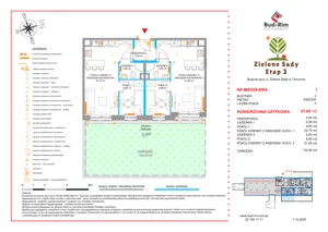 4 pokoje, mieszkanie 67,65 m², parter, oferta nr 1, Zielone Sady III, Tarczyn, ul. Zielone Sady 11
