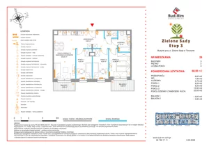 4 pokoje, mieszkanie 68,50 m², piętro 2, oferta nr 28, Zielone Sady III, Tarczyn, ul. Zielone Sady 11