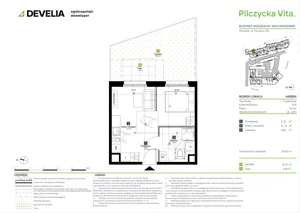 1 pokój, mieszkanie 28,95 m², parter, oferta nr AA0004, Pilczycka Vita, Wrocław, Pilczyce-Kozanów-Popowice Północne, Pilczyce, ul. Pilczycka 195