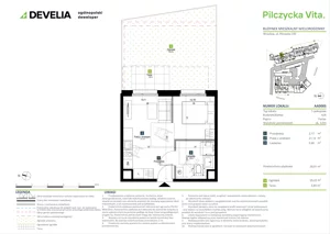 1 pokój, mieszkanie 28,91 m², parter, oferta nr AA0005, Pilczycka Vita, Wrocław, Pilczyce-Kozanów-Popowice Północne, Pilczyce, ul. Pilczycka 195