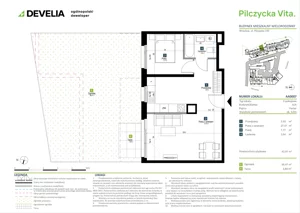 2 pokoje, mieszkanie 42,91 m², parter, oferta nr AA0007, Pilczycka Vita, Wrocław, Pilczyce-Kozanów-Popowice Północne, Pilczyce, ul. Pilczycka 195