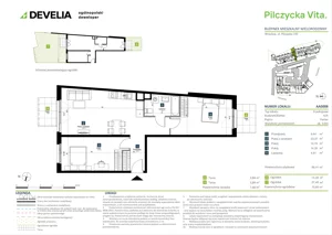 3 pokoje, mieszkanie 66,41 m², parter, oferta nr AA0008, Pilczycka Vita, Wrocław, Pilczyce-Kozanów-Popowice Północne, Pilczyce, ul. Pilczycka 195