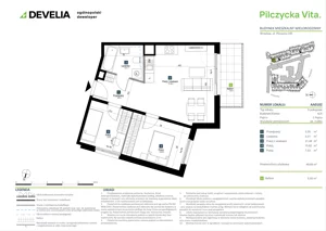 3 pokoje, mieszkanie 49,69 m², piętro 1, oferta nr AA0102, Pilczycka Vita, Wrocław, Pilczyce-Kozanów-Popowice Północne, Pilczyce, ul. Pilczycka 195