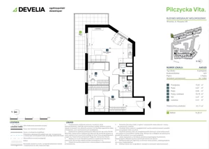 3 pokoje, mieszkanie 61,71 m², piętro 1, oferta nr AA0103, Pilczycka Vita, Wrocław, Pilczyce-Kozanów-Popowice Północne, Pilczyce, ul. Pilczycka 195