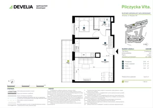 2 pokoje, mieszkanie 42,91 m², piętro 1, oferta nr AA0108, Pilczycka Vita, Wrocław, Pilczyce-Kozanów-Popowice Północne, Pilczyce, ul. Pilczycka 195