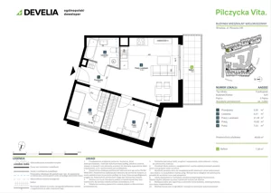 3 pokoje, mieszkanie 49,69 m², piętro 2, oferta nr AA0202, Pilczycka Vita, Wrocław, Pilczyce-Kozanów-Popowice Północne, Pilczyce, ul. Pilczycka 195