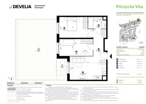 3 pokoje, mieszkanie 51,58 m², parter, oferta nr AB0008, Pilczycka Vita, Wrocław, Pilczyce-Kozanów-Popowice Północne, Pilczyce, ul. Pilczycka 195