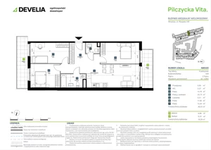 4 pokoje, mieszkanie 80,01 m², piętro 1, oferta nr AB0103, Pilczycka Vita, Wrocław, Pilczyce-Kozanów-Popowice Północne, Pilczyce, ul. Pilczycka 195