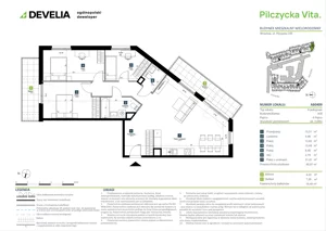 4 pokoje, mieszkanie 90,87 m², piętro 4, oferta nr AB0409, Pilczycka Vita, Wrocław, Pilczyce-Kozanów-Popowice Północne, Pilczyce, ul. Pilczycka 195