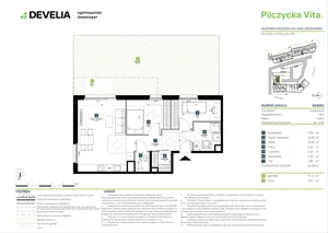 3 pokoje, mieszkanie 61,98 m², parter, oferta nr BA0001, Pilczycka Vita, Wrocław, Pilczyce-Kozanów-Popowice Północne, Pilczyce, ul. Pilczycka 195