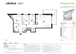 4 pokoje, mieszkanie 71,12 m², piętro 1, oferta nr BB0101, Pilczycka Vita, Wrocław, Pilczyce-Kozanów-Popowice Północne, Pilczyce, ul. Pilczycka 195
