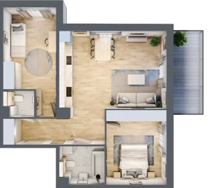 3 pokoje, mieszkanie 67,80 m², piętro 1, oferta nr A.072, Żabiniec Vita, Kraków, Krowodrza, ul. Żabiniec 56