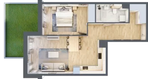 2 pokoje, mieszkanie 49,66 m², parter, oferta nr A.059, Żabiniec Vita, Kraków, Krowodrza, ul. Żabiniec 56