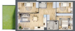 4 pokoje, mieszkanie 68,09 m², parter, oferta nr E2/E/02, Orawska Vita III, Wrocław, Ołtaszyn, Krzyki, ul. Orawska